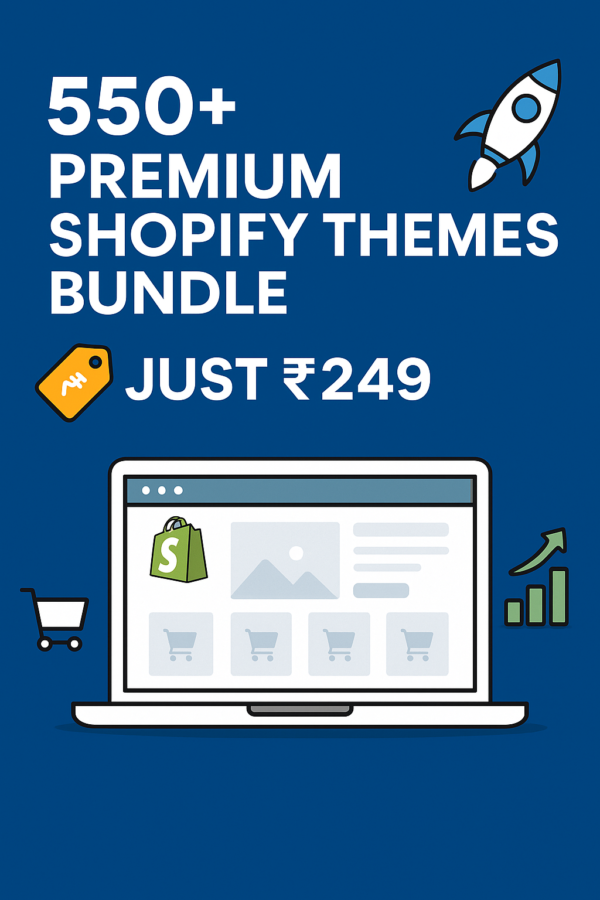 500+ Premium Shopify Themes Bundle – Ready-to-Use, High Converting & Mobile Optimized